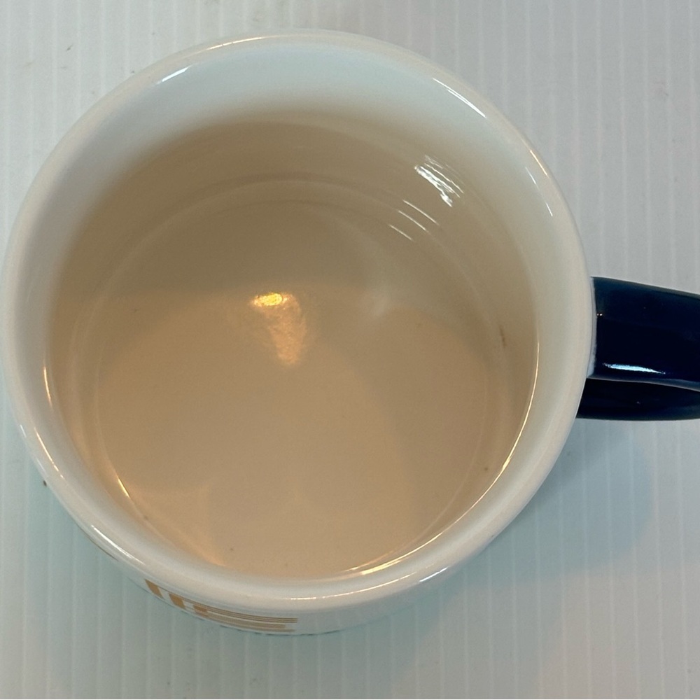 Hallmark “LOVE you more” Coffee Mug Cup 14 oz White, Gold, Teal, Black Handle - Picture 5 of 9